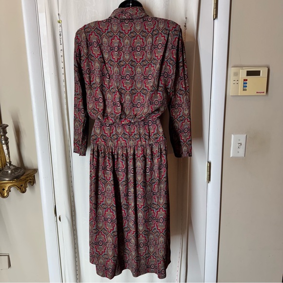 Vintage Hand Made Paisley Dress - Picture 4 of 8